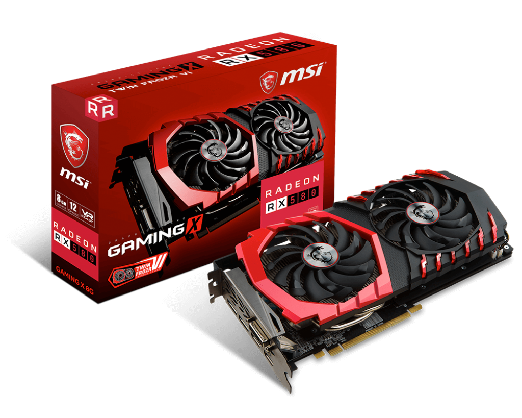 MSI AMD RADEON RX580 Gaming X 8G RGB LED PCIE Mining Graphic Card
